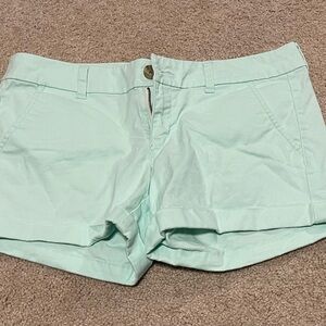 American Eagle Outfitters Light Green, Teal Shorts